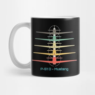 P-51 Mustang Fighter Colors Mug